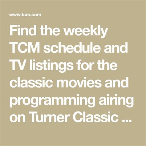 movie schedule megamall|tcm schedule tv listings.